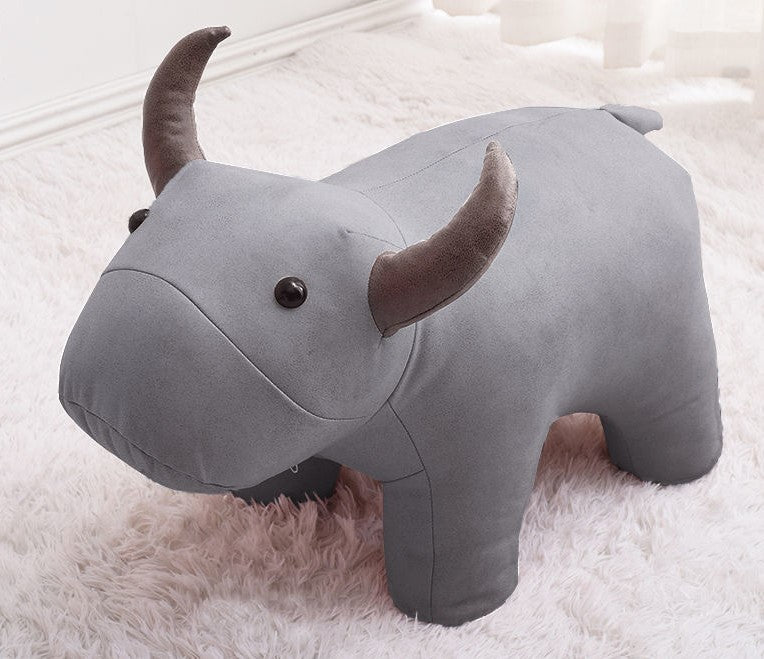Animal Stool - Bull Grey Furniture at World Of Decor NZ