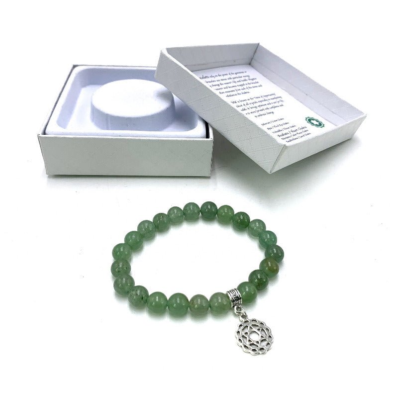 Aventurine Heart Chakra Bracelet CRYSTAL at World Of Decor NZ