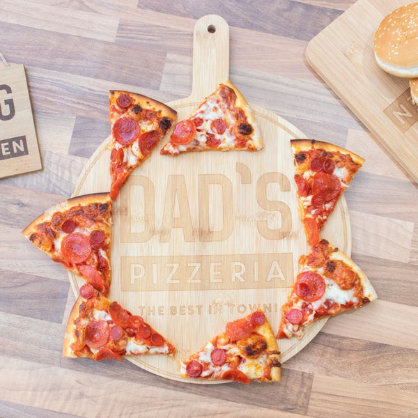 Dad's Pizzeria Wooden Pizza Board MEN CAVE at World Of Decor NZ