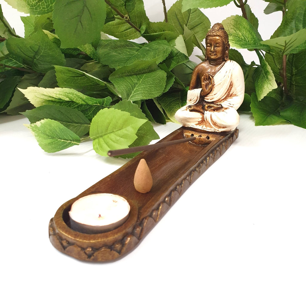 Blessing Buddha Incense & Candle Holder Candle,Tealight & Incense Holders at World Of Decor NZ