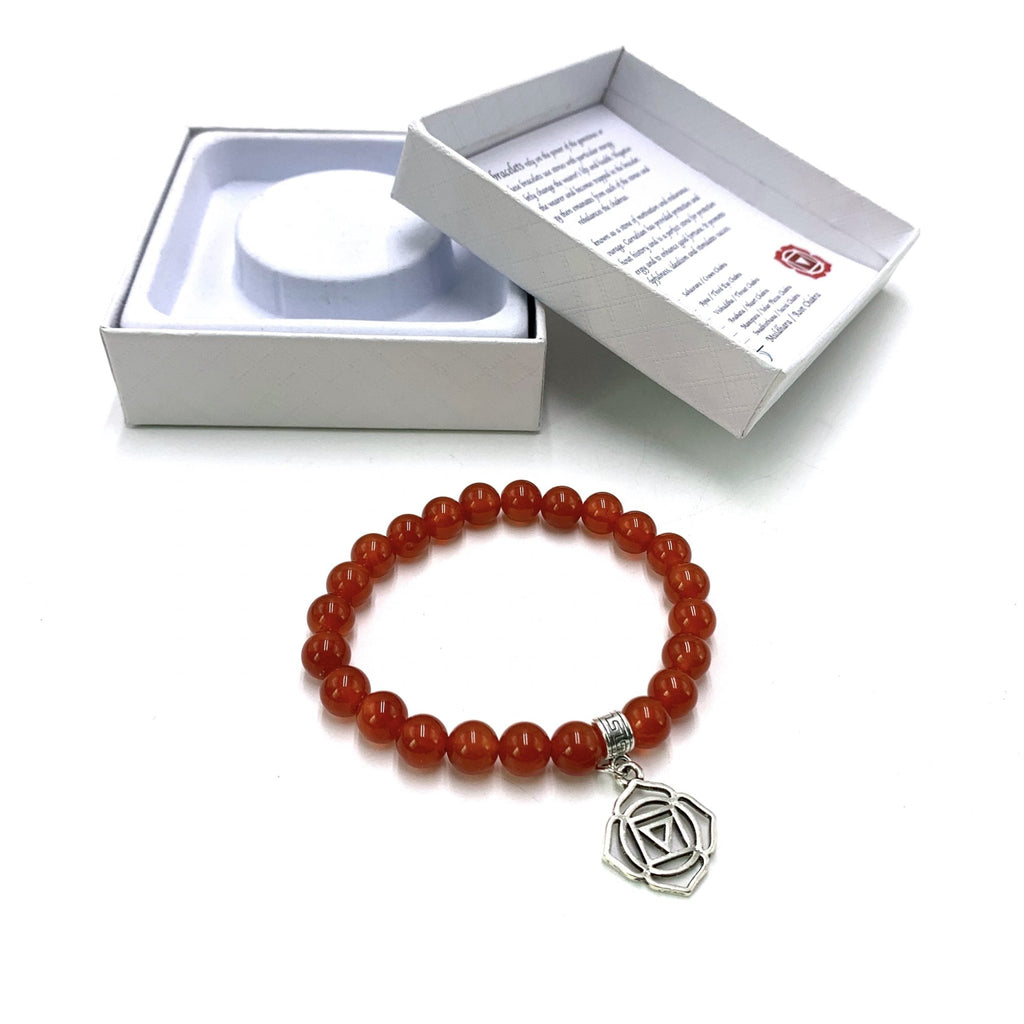 Carnelian Root Chakra Bracelet CRYSTAL at World Of Decor NZ