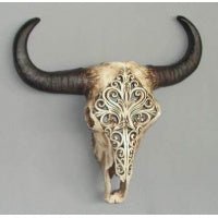 Carved Bull Head WALLHANGING at World Of Decor NZ