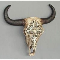 Carved Bull Head at World Of Decor NZ