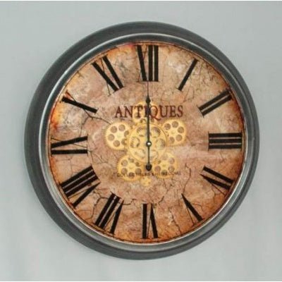 Moving gears clock-Antique 62cm at World Of Decor NZ