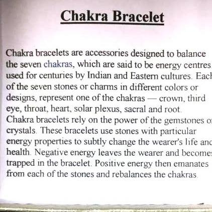 Chakra Bracelet CRYSTAL at World Of Decor NZ