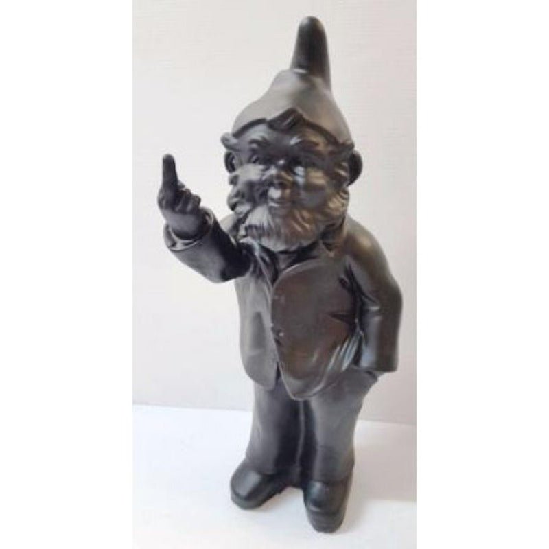 Cheeky Gnome - Matt Black Poly Resin Figurines & Animals at World Of Decor NZ