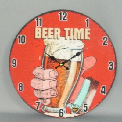 Wall Clock - Beer CLOCK at World Of Decor NZ