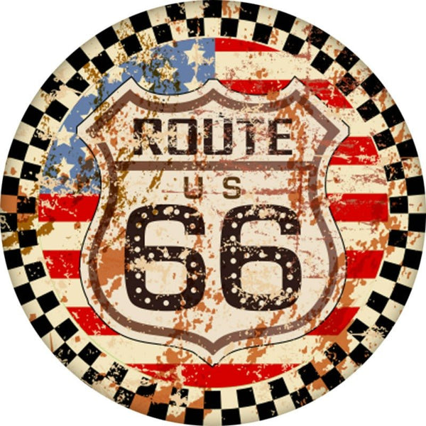 Route 66 Glass Coaster Set Of 6 at World Of Decor NZ