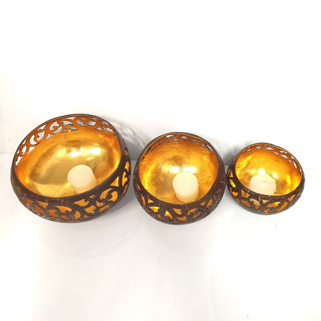 Coconut Bowl Large - Flower Home Accessories at World Of Decor NZ