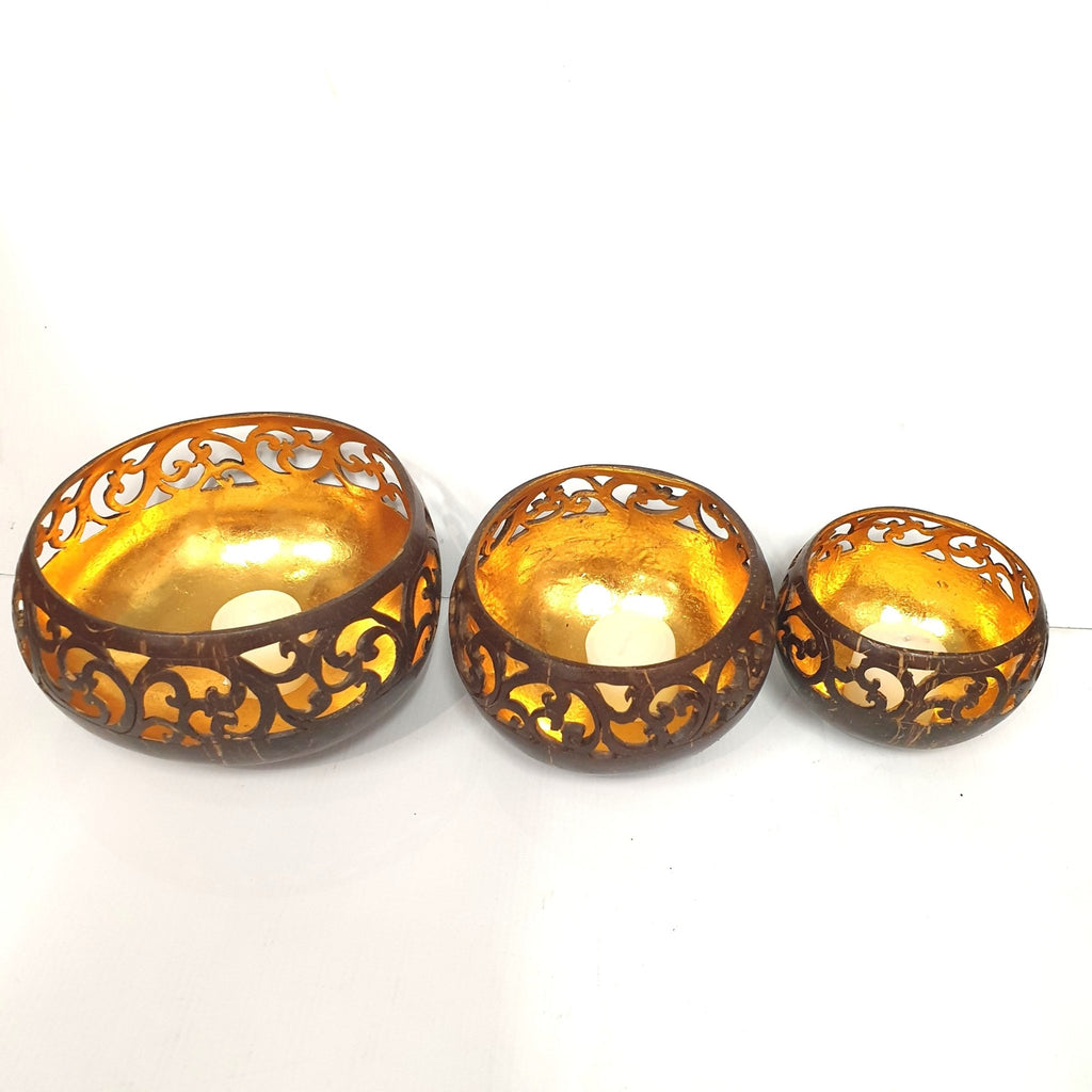 Coconut Bowl Medium - Flower Home Accessories at World Of Decor NZ