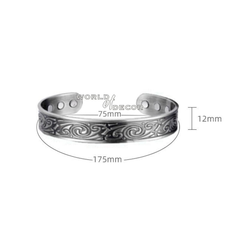 Copper Bracelet - Celtic Silver Copper Bracelet at World Of Decor NZ