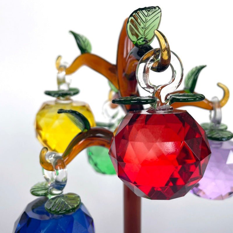 Prosperity Crystal Glass Apple Tree 16cm CRYSTAL 1 at World Of Decor NZ
