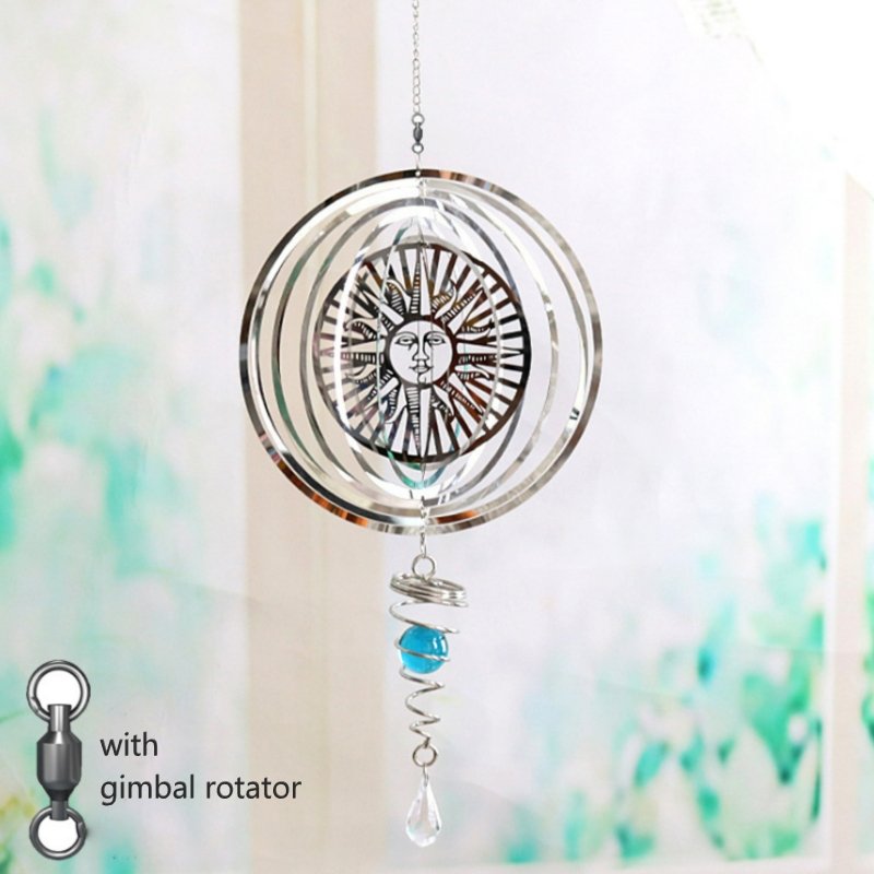Crystal Votex Wind Spinner - Sun Windchimes & Outdoors at World Of Decor NZ