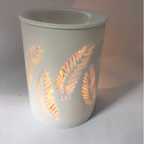 Fern Matt White Oil Burner Aroma Diffuser and Essential Oil at World Of Decor NZ