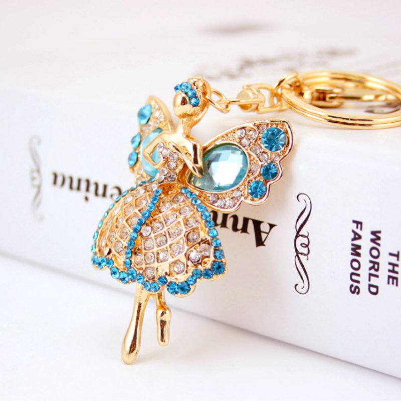 Diamante Key Ring - Butterfly Fairy Angel KEY RING at World Of Decor NZ