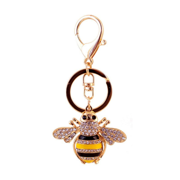 Diamante Key Ring-Buzzy Bee at World Of Decor NZ