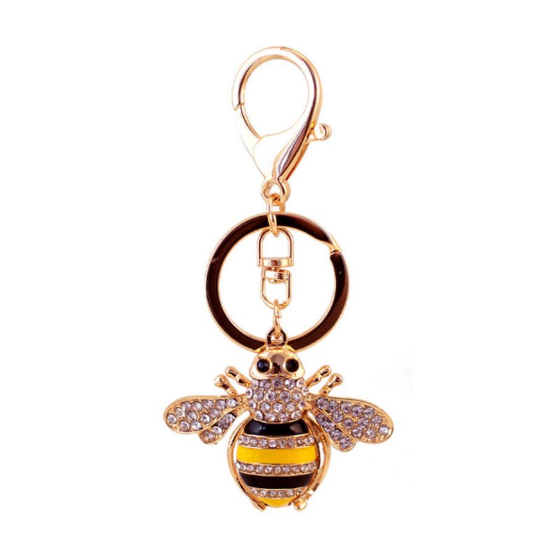 Diamante Key Ring-Buzzy Bee-World Of Decor