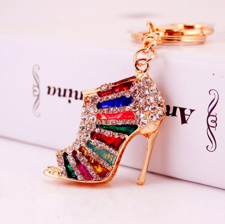 Diamante Key Ring High Heel Shoe World Of Decor