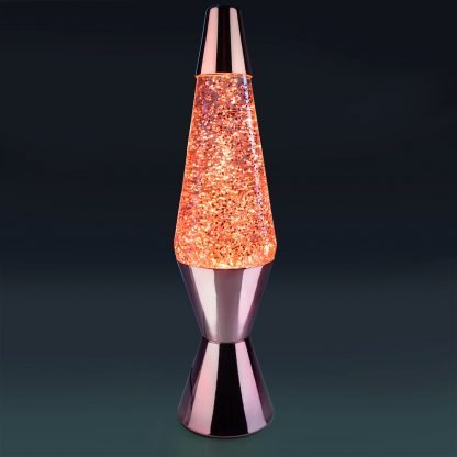 Diamond Giltter Lava Lamp-Rose Gold at World Of Decor NZ