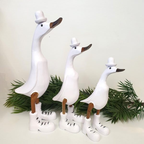 Duck Set of 3-White at World Of Decor NZ