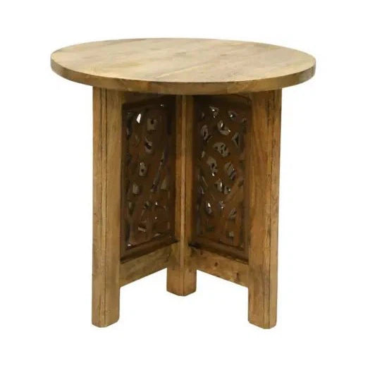 Eclectic Carved Side Table at World Of Decor NZ
