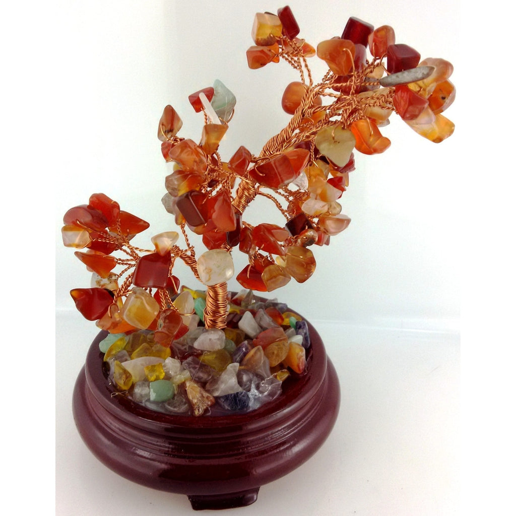 Gemstone Tree Large - Carnelian CRYSTAL 1 at World Of Decor NZ