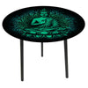 Glass Top Side Table - Buddha on Lotus at World Of Decor NZ