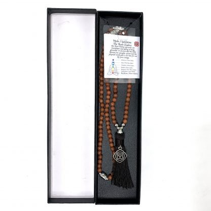 Goldstone Mala Beads with Crown Chakra Charm Necklace - 108 Beads* CRYSTAL at World Of Decor NZ
