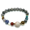 Grey Picasso Jasper Solar System Bracelet CRYSTAL at World Of Decor NZ