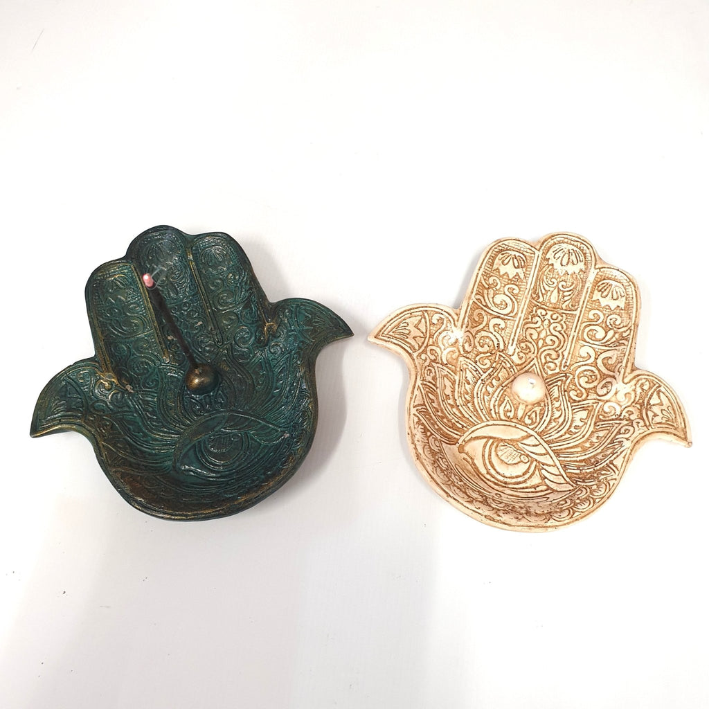 Hamsa Incense Holder - Bone Candle,Tealight & Incense Holders at World Of Decor NZ