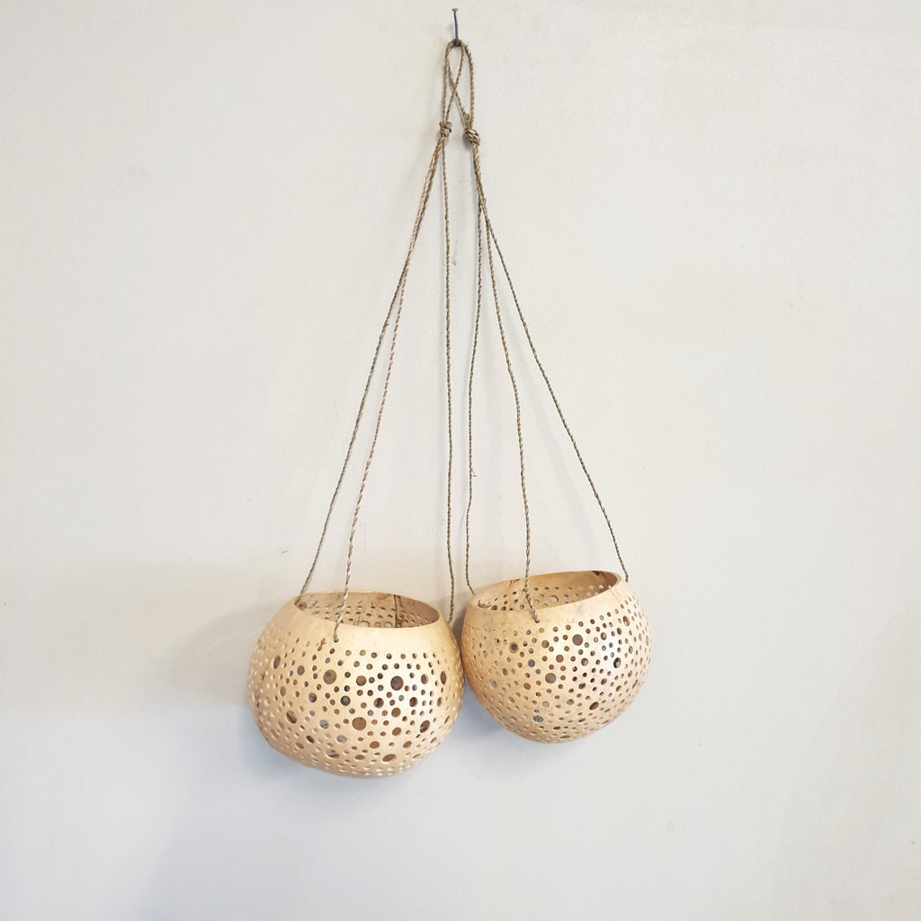 Hanging Coconut Bowl - Large Natural Home Accessories at World Of Decor NZ