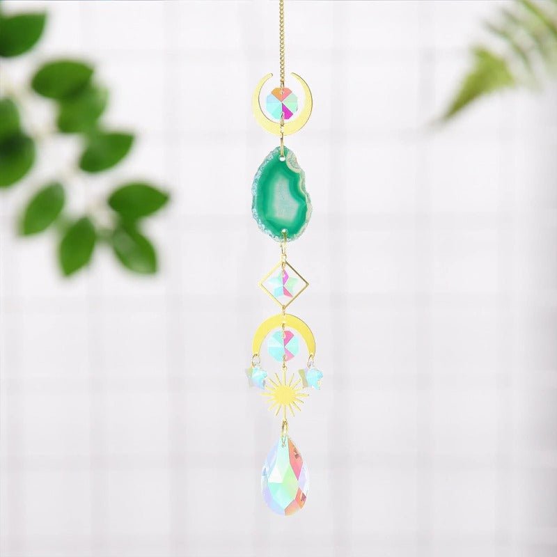 Hanging Crystal Agate - Star Crystal, Crystal Suncatcher & Gem Tree at World Of Decor NZ