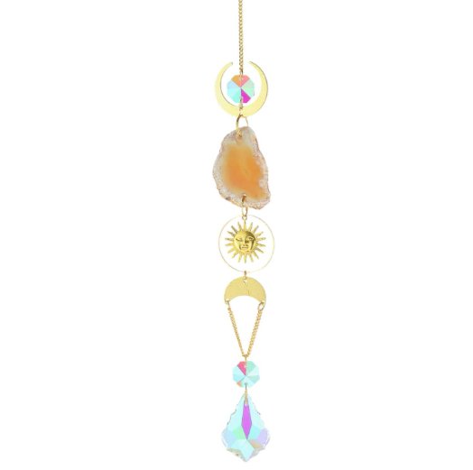 Hanging Crystal Agate - Sun Crystal, Crystal Suncatcher & Gem Tree at World Of Decor NZ