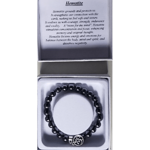 Hematite Bracelet CRYSTAL at World Of Decor NZ