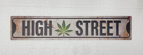 High Street Sign WALLHANGING at World Of Decor NZ