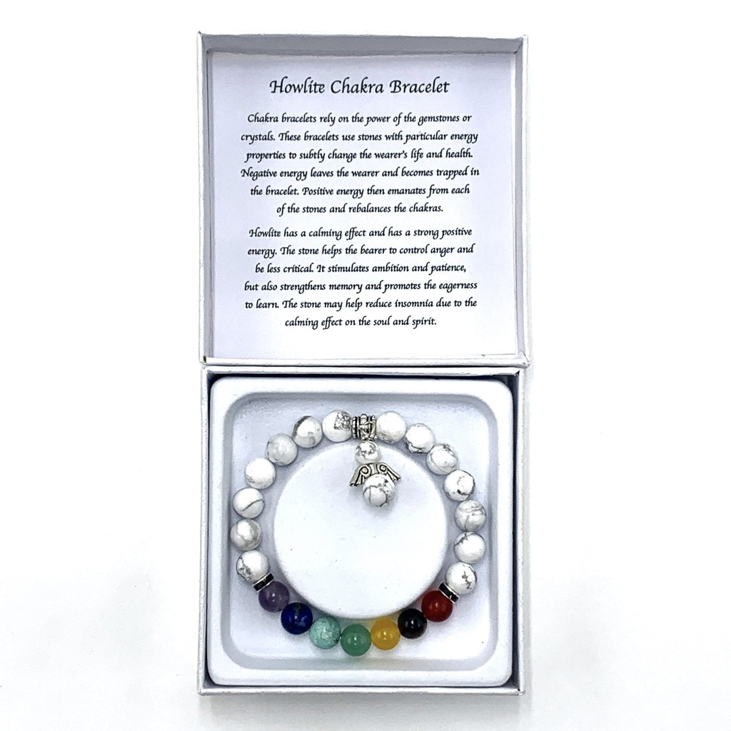 Howlite Bracelet CRYSTAL at World Of Decor NZ