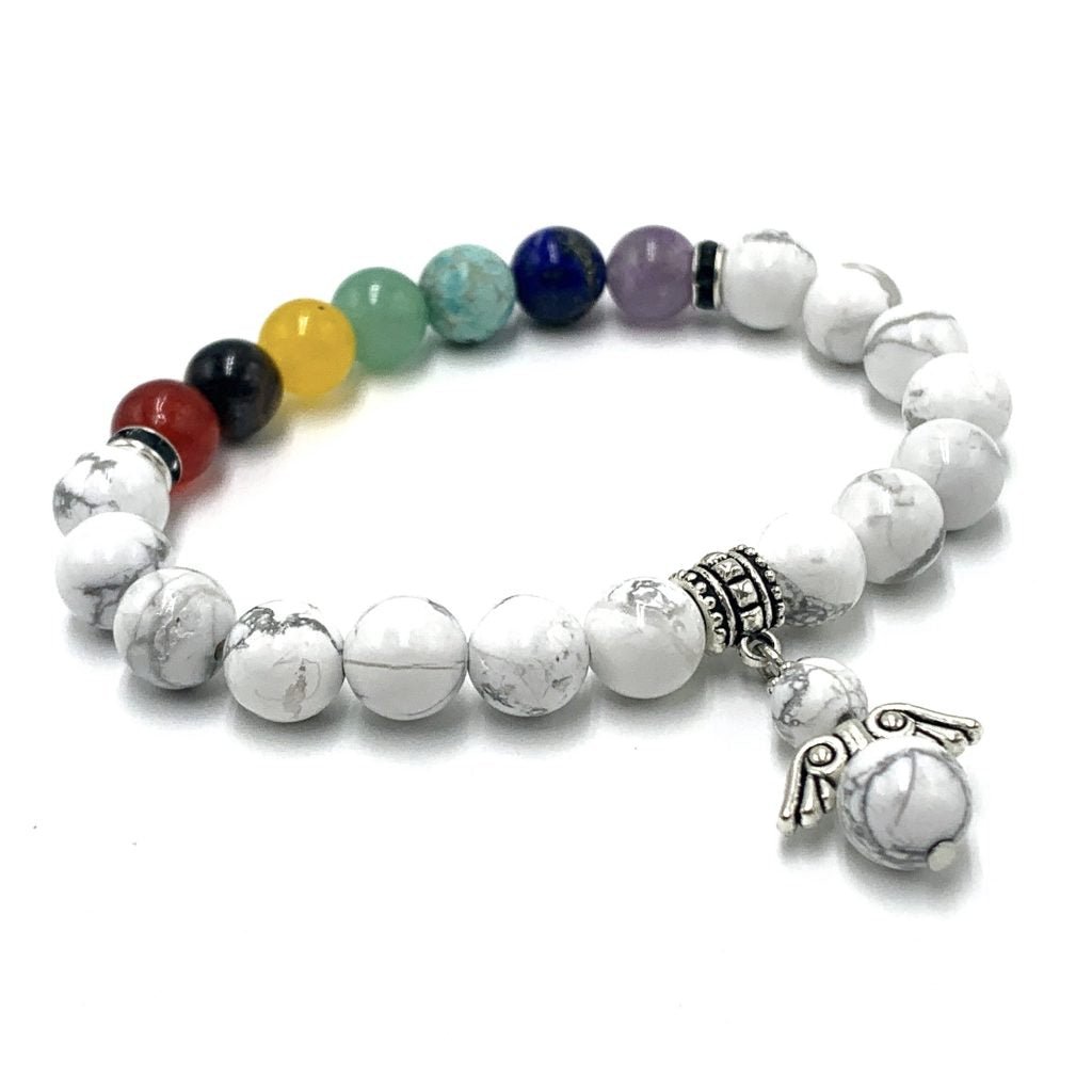 Howlite Bracelet CRYSTAL at World Of Decor NZ