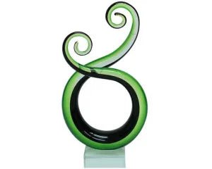 Koru Glass Double Swirl 22cm at World Of Decor NZ