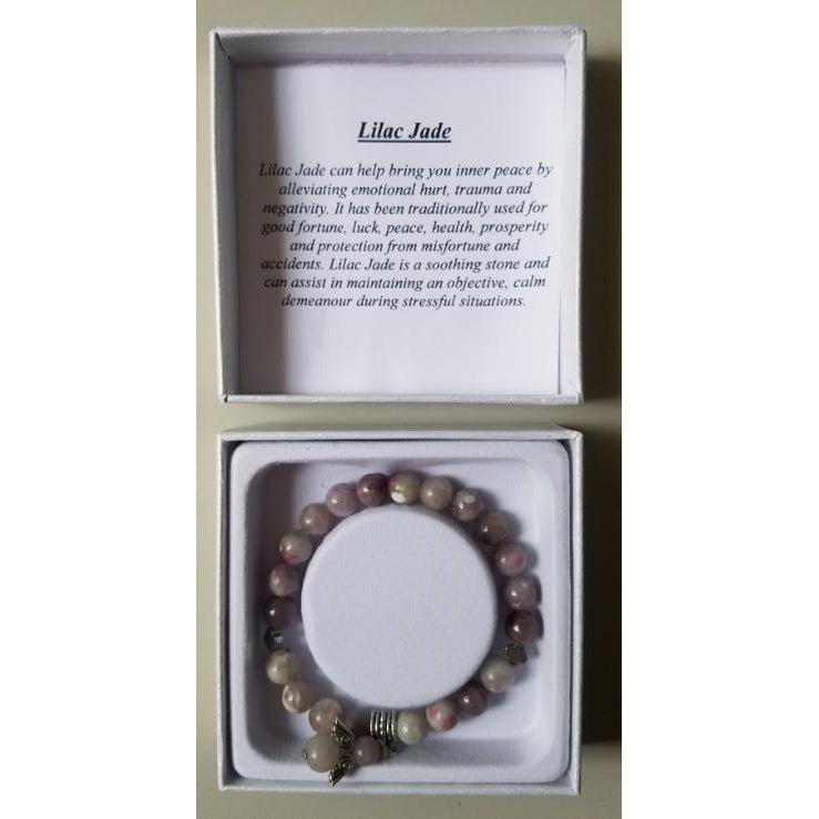 Lilac Jade Bracelet CRYSTAL at World Of Decor NZ