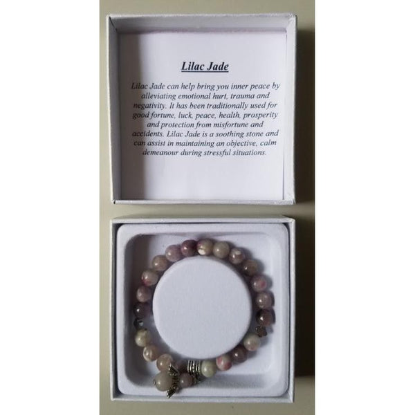 Lilac Jade Bracelet CRYSTAL at World Of Decor NZ