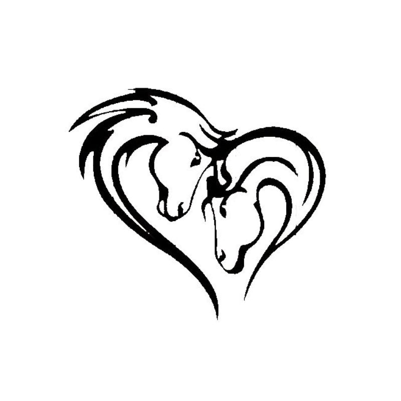 Love Heart Horses Wall Art 40cm Wall Art, Affirmations & Hangings at World Of Decor NZ
