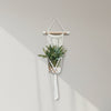 Macrame Pot Plant Holder Wooden Handle Pot Plant Hangers & Holders at World Of Decor NZ