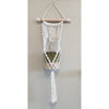 Macrame Pot Plant Holder Wooden Handle Pot Plant Hangers & Holders at World Of Decor NZ