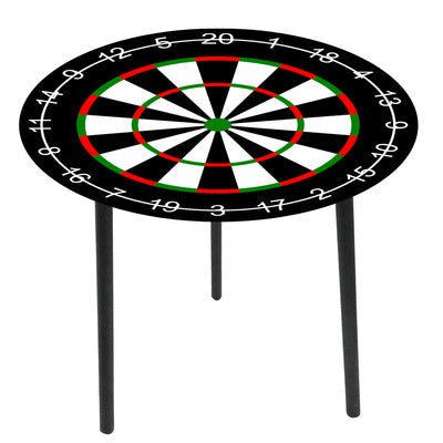 Glass Top Side Table -Dartboard at World Of Decor NZ