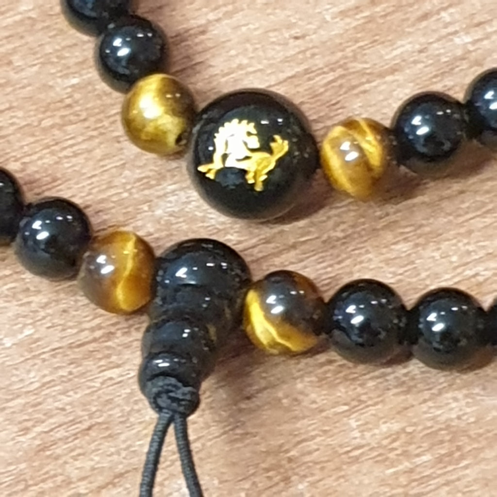 Mala Necklace 108 Beads - Horse Crystal, Chakra Stone Bracelet, Necklace at World Of Decor NZ