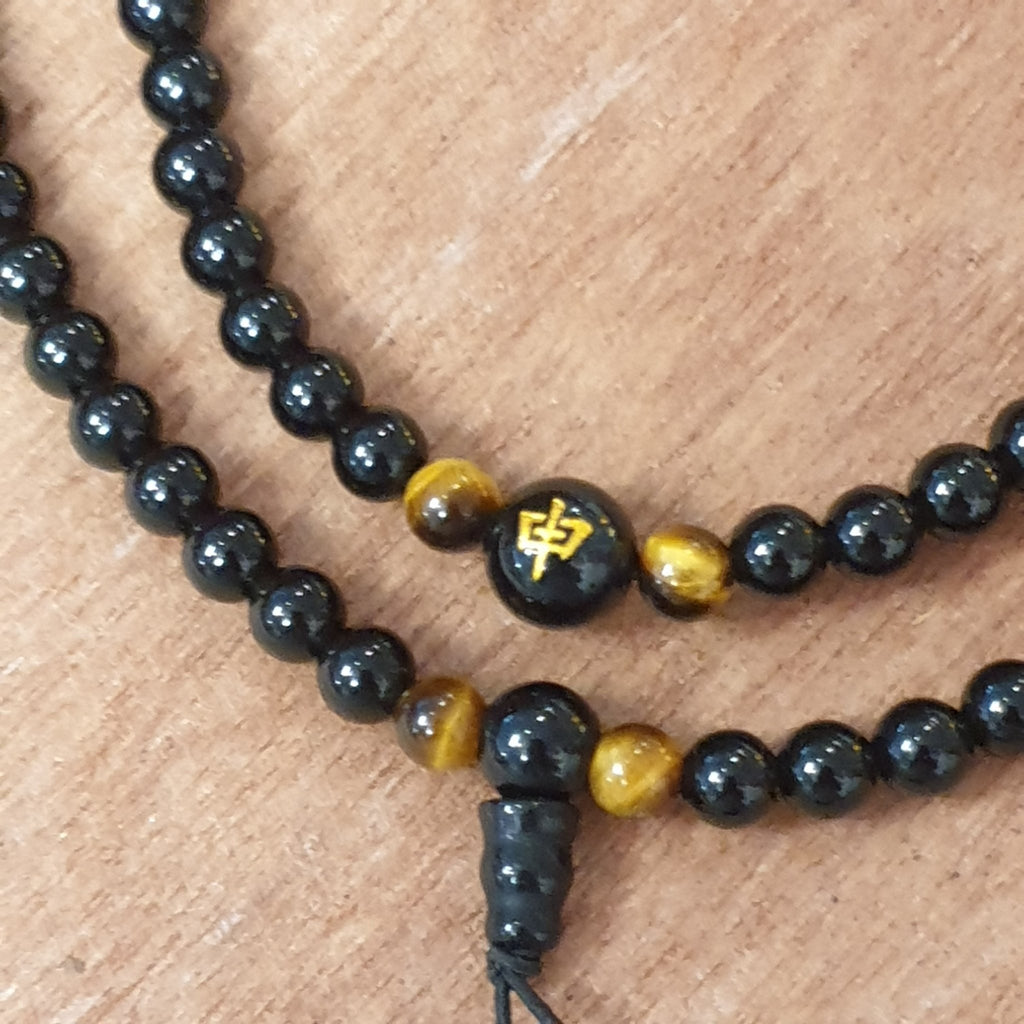 Mala Necklace 108 Beads - Monkey Crystal, Chakra Stone Bracelet, Necklace at World Of Decor NZ