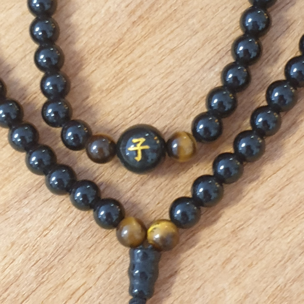 Mala Necklace 108 Beads - Rat Crystal, Chakra Stone Bracelet, Necklace at World Of Decor NZ