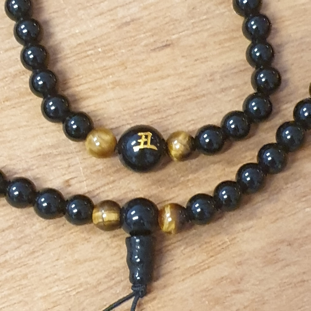 Mala Necklace 108 Beads - Rooster Crystal, Chakra Stone Bracelet, Necklace at World Of Decor NZ