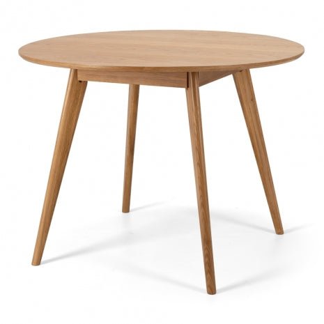 Oak Nordik Dropleaf Table 100m Round FURNITURE at World Of Decor NZ