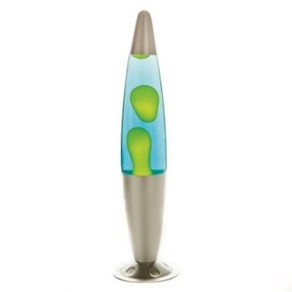 Peace Lava Lamp-Silver/Yellow/Blue at World Of Decor NZ